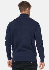 เสื้อสเวตเตอร์คอกลมผู้ชาย สีกรมท่า ทรงปกติ สวมใส่สบาย เป็นมิตรกับสิ่งแวดล้อม บุด้วยผ้าลูกฟูก เหมาะสำหรับฤดูหนาว - Product Image 2