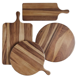 เขียงไม้เนื้อแข็งหนา  แบบธรรมชาติ  ทนทาน สำหรับหั่นอาหารในครัว - Product Image 1