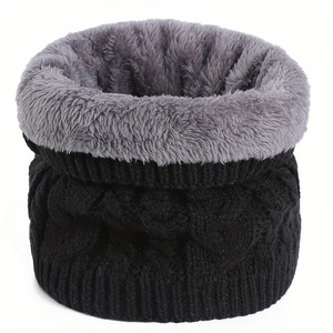 Cache-cou de luxe pour femme en acrylique 100 % tricoté torsadé, doublé polaire, ultra doux, thermique, léger et écologique - Product Image 2
