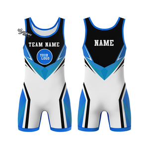 Vente en gros OEM : Singlet de lutte personnalisé pour hommes, en Spandex, personnalisable par sublimation - Product Image 2
