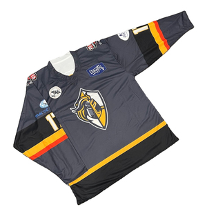 Camiseta de Hockey sobre Hielo para Hombre de los Vancouver Canucks, Apliques de Tela, Blanco, Azul y Verde, Manga Larga, Corte Regular, Ropa Deportiva para Adultos - Product Image 3