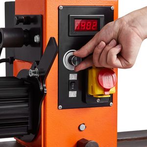 Torno de Madera con Motor DC sin Escobillas de 2 HP, Velocidad Variable de 0-3200 RPM, Banco de Trabajo de Hierro Fundido de 18 x 40 para Trabajos en Madera - Product Image 3