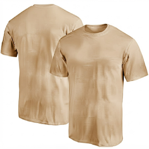 Camiseta Deportiva de Verano Personalizable para Hombre, Roja, de Manga Corta, en Jersey de Spandex/Poliéster, Corte Regular, Transpirable, de Secado Rápido, Cuello Redondo - Product Image 1