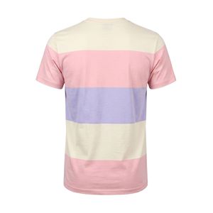 Oversized Pastel Purple Pink Striped T-<b>Shirt</b> Retro Style Multi Color Block Heavy Weight Luxury Cotton Premium Quality T <b>Shirts</b> - Product Image 2