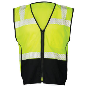 Chaleco de Seguridad Amarillo de Alta Visibilidad con Cinta Reflectante, Tejido de Malla Transpirable para Mantenimiento de Carreteras y Tráfico, Chaleco para Hombre - Product Image 2