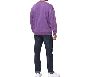 Nueva Sudadera Juvenil de Algodón Lavado Estilo 2026 - Marca de Moda, Top Holgado y Desgastado de Gran Gramaje para Hombre, Ropa Casual - Product Image 2