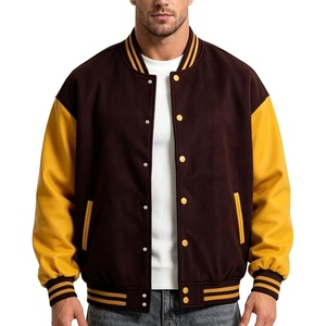 Chaqueta Varsity Personalizada, Chaqueta Bomber de Lana Premium, Estilo Letterman, Parches Bordados, Logotipo Personalizado, Ropa Urbana OEM - Product Image 6