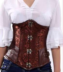 Corsets vintage pour femmes, sexy, gainants, respirants, en cuir moderne, pour grandes tailles - Product Image 5