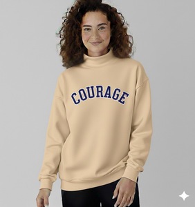 Manufacturer Custom Logo Mockneck <b>Jumper</b> Embroidered Soft Fleece Women Oversized <b>Pullover</b> Winter Casual Sweatshirt - Product Image 3