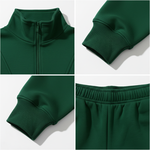 Women's Oversized <b>Hoodie</b> with Shorts Set Relaxed Fit Casual Streetwear Two Piece winter wear Custom tracksuit set - Product Image 5