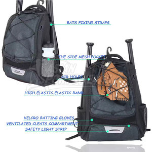 Bolsas de béisbol de nailon y poliéster para marcas y diseños creativos de equipos deportivos - Product Image 3