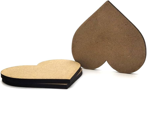 Sous-verres en MDF, forme ronde, vierges, pour table, en carton rigide, en promotion, à prix abordable - Product Image 4
