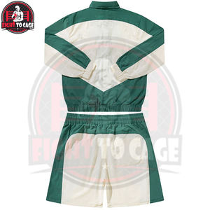 Buen Proveedor, Conjunto Corto de Nylon con Logotipo Personalizado para Hombre, Chaqueta Cortavientos y Pantalones Cortos, Conjunto Deportivo de Dos Piezas - Product Image 2