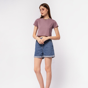 T-shirt court pour femme, qualité export, décontracté, tendance, direct usine - Product Image 2