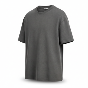 Premium Quality Plain Grey T-shirt Bulk Supplier - Oversized Cotton Jersey Tee for Men & Women - Product Image 3