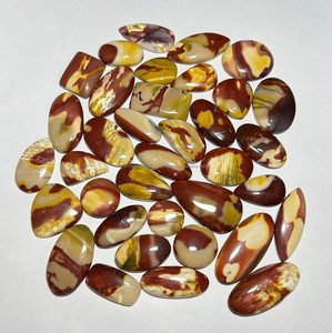 Piedra preciosa suelta de cabujón de jaspe de mookaita Natural de alta calidad para la fabricación de joyas marca ARHAN GEMS Varios tamaños disponibles 5-20g - Product Image 2