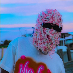 Nouvelle Arrivée Cagoule Tricotée à Un Trou Effet Vieilli Designer Cyberpunk Masque de Ski Couvre-Tout - Product Image 5