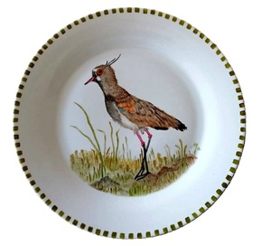 Nouveauté : Plateau en métal émaillé, magnifiquement fait main, pour la décoration de la maison, avec motif d'oiseaux et d'arbres imprimés, design Art Déco - Product Image 3