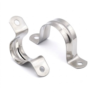 Collier de serrage en U avec écrou et rondelle, en acier robuste, fixation pour tuyaux, quincaillerie, supports de montage, réparations industrielles, raccords - Product Image 3