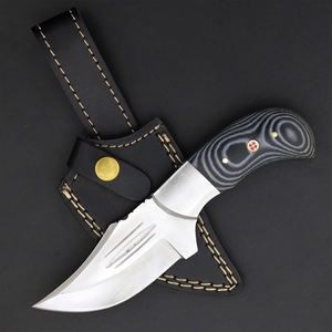 Cuchillo de caza de acero de Damasco hecho a mano de alta calidad, personalizado, con mango de madera, tipo Skinner, de 4 pulgadas, ¡muy vendido! - Product Image 2