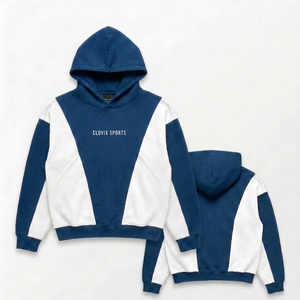Sweat à capuche pour homme en molleton de coton épais surdimensionné avec logo personnalisé Clovix Sports Wholesale, vêtements décontractés - Product Image 1
