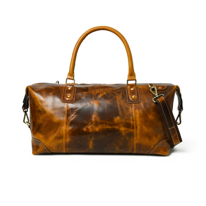 Sac de voyage en cuir véritable de luxe, sac de sport en cuir véritable avec logo personnalisé, vente en gros - Product Image 1