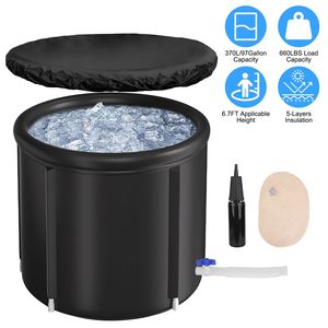 Vasca da Bagno Isolata Portatile da 370L (97 Galloni) per il Recupero degli Atleti, Facile da Montare, Attrezzatura per Palestra Domestica - Product Image 2