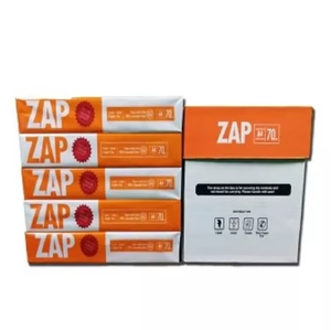 Papier copie A4 ZAP de qualité supérieure, 100 % blanc, pour export en gros, emballage fiable, destiné aux acheteurs en gros. - Product Image 1