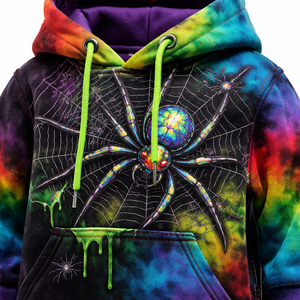 Sweat à capuche personnalisé imprimé araignée coloré pour garçons - Respirant 100% coton - Fournisseur OEM et fabricant direct d'usine - Product Image 4
