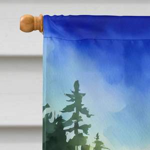 Washington Coast rododendros acuarela gran porche decorativo patio Banner Multicolor poliéster casa tamaño pared colgante bandera - Product Image 3