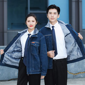 Chaqueta de Trabajo para Hombre, de Algodón Grueso, con Cierre Frontal, Nueva, Uniforme de Seguridad Laboral - Product Image 2