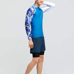 Camiseta Deportiva de Compresión para Hombre, Personalizada con Sublimación, Transpirable, de Secado Rápido, Manga Larga, para Surf - Product Image 3