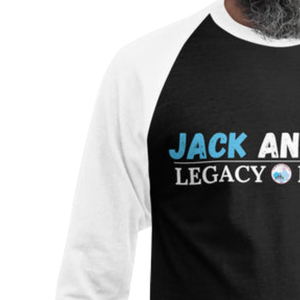 Camiseta Deportiva Unisex Legacy Maker de Manga 3/4 Raglán en Negro Oscuro/Blanco, Camiseta de Béisbol con Manga en Contraste, Informal, de Mezcla de Algodón, para Uso Diario - Product Image 4