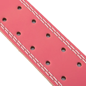 Cinturón de Cuero Rosa Personalizado para Gimnasio, Cinturón de Levantamiento de Pesas y Peso Muerto para Mujer - Product Image 5