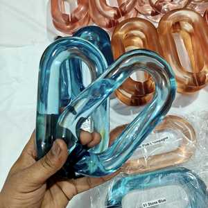 Cadena de Eslabones de Resina Epoxi Transparente, Diferentes Colores, Decoración de Pared, Cadena Navideña Artística - Product Image 5