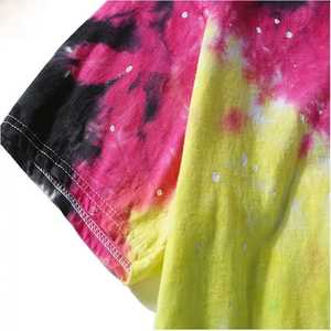 T-shirt de sport pour homme, tie-dye, marque personnalisée, étiquette privée, haute qualité, coupe oversize. - Product Image 5