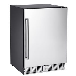 Mini Refrigerador de 24 Pulgadas para Interiores/Exteriores, 150 QT, Independiente, Bajo Encimera, para Bebidas y Cerveza, Capacidad para 180 Latas, Mini Instalación - Product Image 1