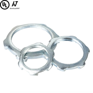 Tuerca de Bloqueo para Conducto, Certificada por UL, Plateada, Resistente a la Corrosión, para Conductos Rígidos/<span class=keywords><strong>IMC</strong></span>, de Acero, para Accesorios de Conducto - Product Image 1