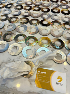 Wholesale <b>Mother</b> of Pearl Napkin Rings with Natural Pearl Shine for Wedding Events and Fine Dining - Product Image 5