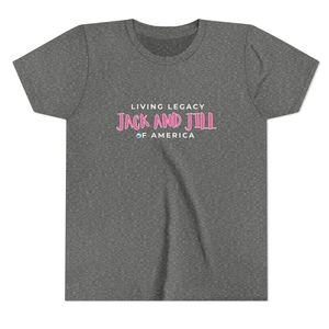 เสื้อยืดลำลองผู้หญิงลายพิมพ์สีชมพู แบรนด์ Jack and Jill Living Legacy แขนสั้น คอกลม เนื้อผ้านุ่ม สั่งทำได้ ขายส่งเสื้อผ้า - Product Image 1