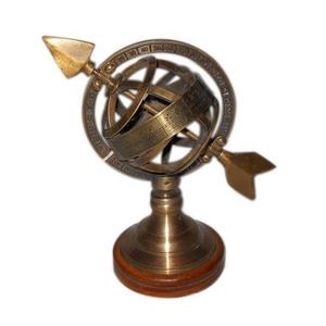 Globe en laiton de haute qualité avec artisanat indien de luxe au design antique vintage pour la décoration intérieure utilisation murale article de cadeau de noël - Product Image 5