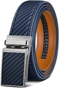 Cinturones de Vestir con Hebilla de Trinquete Elegantes y de Alta Calidad para Uso en Exteriores, Precios al por Mayor, Personalizados, OEM, de Cuero Genuino para Hombre, con Logotipo, 1.5 Pulgadas - Product Image 6