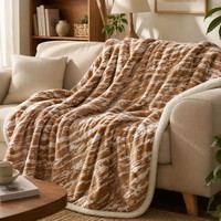Couverture chauffante électrique Queen Size 220V Prise EU Lit double Flanelle Sherpa 10 réglages de chaleur Lavable en machine
