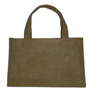 High quality 2024 fashion Jute bags Tote bag with custom logo Wholesale Cheap jute bags wholesale with jute handle