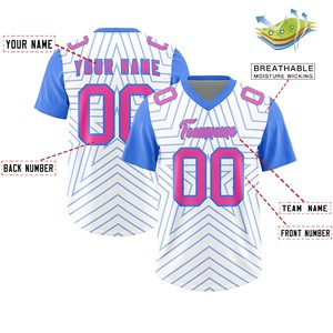 Camiseta de Fútbol Americano, Mezcla de Spandex, Impresión Digital, Logotipo Personalizado, Fabricante, Ropa Deportiva Transpirable, Cuello en V para Hombre - Product Image 2