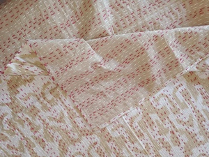 Cubrecama Floral con Estampado de Pájaros, Estilo Bohemio, Moderno, para Todas las Estaciones, de Mezclilla Estampada, con Relleno de Algodón Hecho a Mano, para Uso Doméstico - Product Image 4