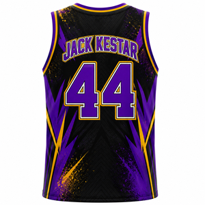 Maillot de basket-ball professionnel haut de gamme pour les jours de match, conçu avec des caractéristiques de performance et broderie de qualité supérieure. - Product Image 2