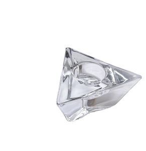 Pot à bougie vide en verre avec couvercle en bambou en gros coloré givré ambre noir clair Valentine impression fait à la main soie métal cylindre - Product Image 1