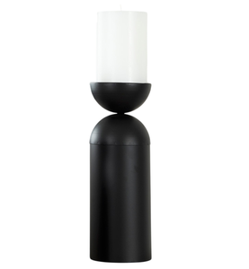 Nuevo Portavelas Decorativo de Aluminio Fundido, Acabado Negro Mate, Soporte para Velas de Metal para Decoración del Hogar, Hecho a Mano y Personalizado - Product Image 1