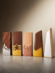 Regalos Corporativos de Cristal y Vidrio Pulido Ecológicos de Diseño Personalizado - Placa de Premios y Trofeos Moderna y Elegante con Logotipo Grabado - Product Image 2